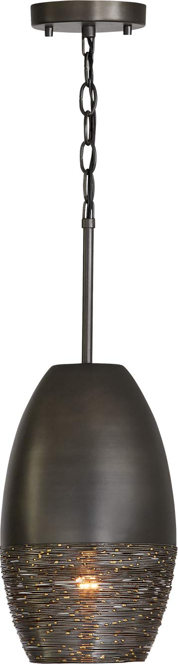Capital Lighting 335111GI Sana 1 Light Pendant Grey Iron