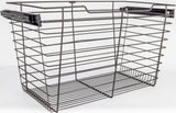 Hardware Resources POB1-142917ORB Dark Bronze Closet Pullout Basket with Slides 14"D x 29"W x 17"H