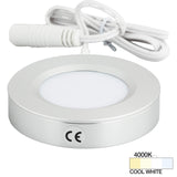 Task Lighting L-PS-FR-3BA-40 180 Lumen Pearl Series Puck Light, Brushed Aluminum 4000K Cool White