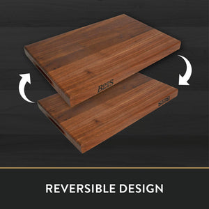 John Boos WAL-R01 Walnut Wood Cutting Board for Kitchen Prep, 1.5 Inch Thick, Edge Grain Rectangular Reversible Charcuterie Block, 18" x 12" 1.5" 18X12X1.5 WAL-EDGE GR-REV-