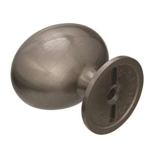 Amerock Cabinet Knob Satin Nickel 1-3/8 inch (35 mm) Length Everyday Heritage 1 Pack Drawer Knob Cabinet Hardware
