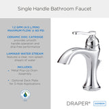 Gerber D225028 Chrome Draper Single Handle Lavatory Faucet