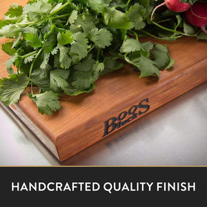John Boos CHY-R02 Cherry Wood Cutting Board for Kitchen Prep, 1.5 Inch Thick, Large Edge Grain Rectangular Reversible Charcuterie Block, 24" x 18" 1.5" 24X18X1.5 CHY-EDGE GR-REV-