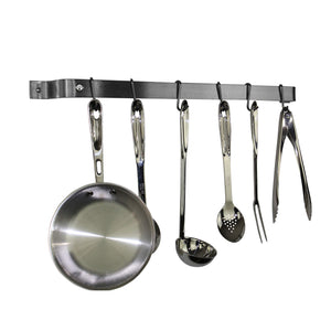 Enclume OWR2 SS 30" Easy Mount Wall Rack w/ 6 Hooks SS