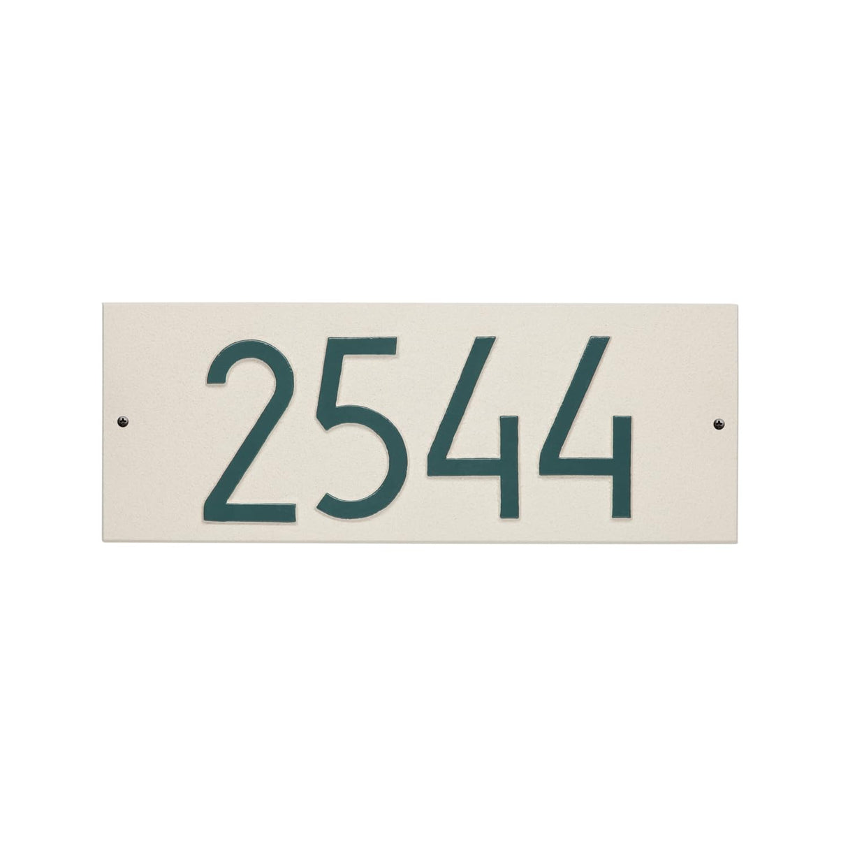 Whitehall 3903L4 - Mid-Century Modern Rectangle Plaque, Standard Wall 1-line