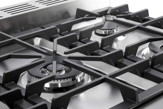 Verona VPFSGG365DE Prestige 36" Gas Double Oven Range - Matte Black