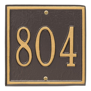 Whitehall 2109PS - Personalized Square Plaque -Petite - wall-  1-line