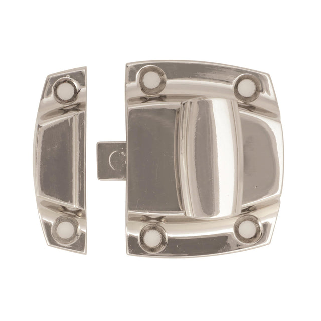 Amerock Cabinet Latch Polished Nickel 1-7/8 inch (48 mm) Length Highland Ridge 1 Pack Cabinet Hardware