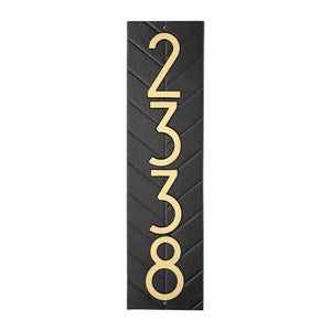 Whitehall 3868BG - Modern Herringbone Vertical Plaque, Standard Wall 1-line