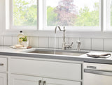 Gerber D401157SS Stainless Steel Opulence Single Handle Kitchen Faucet