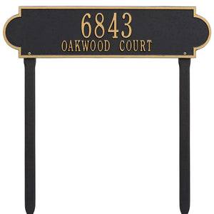 Whitehall 2991BG - Personalized Richmond Plaque -Estate- Lawn - 2 Line