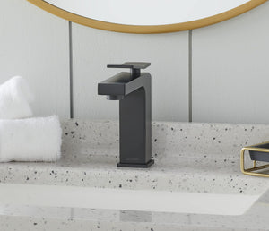 Gerber D225019BS Satin Black Avian Single Handle Lavatory Faucet