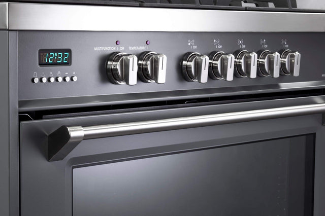 Verona VDFSGE365SG Designer 36" Dual Fuel Single Oven Range - Slate Gray