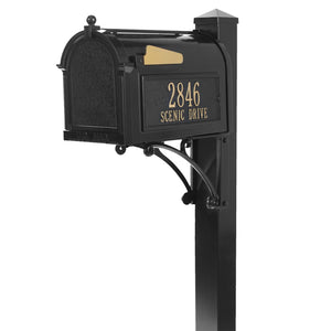 Whitehall 16308 - Superior Mailbox Package - Black