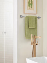 Amerock BH3602426 Chrome Towel Bar 24 in (610 mm) Towel Rack Mulholland Bathroom Towel Holder Bathroom Hardware Bath Accessories