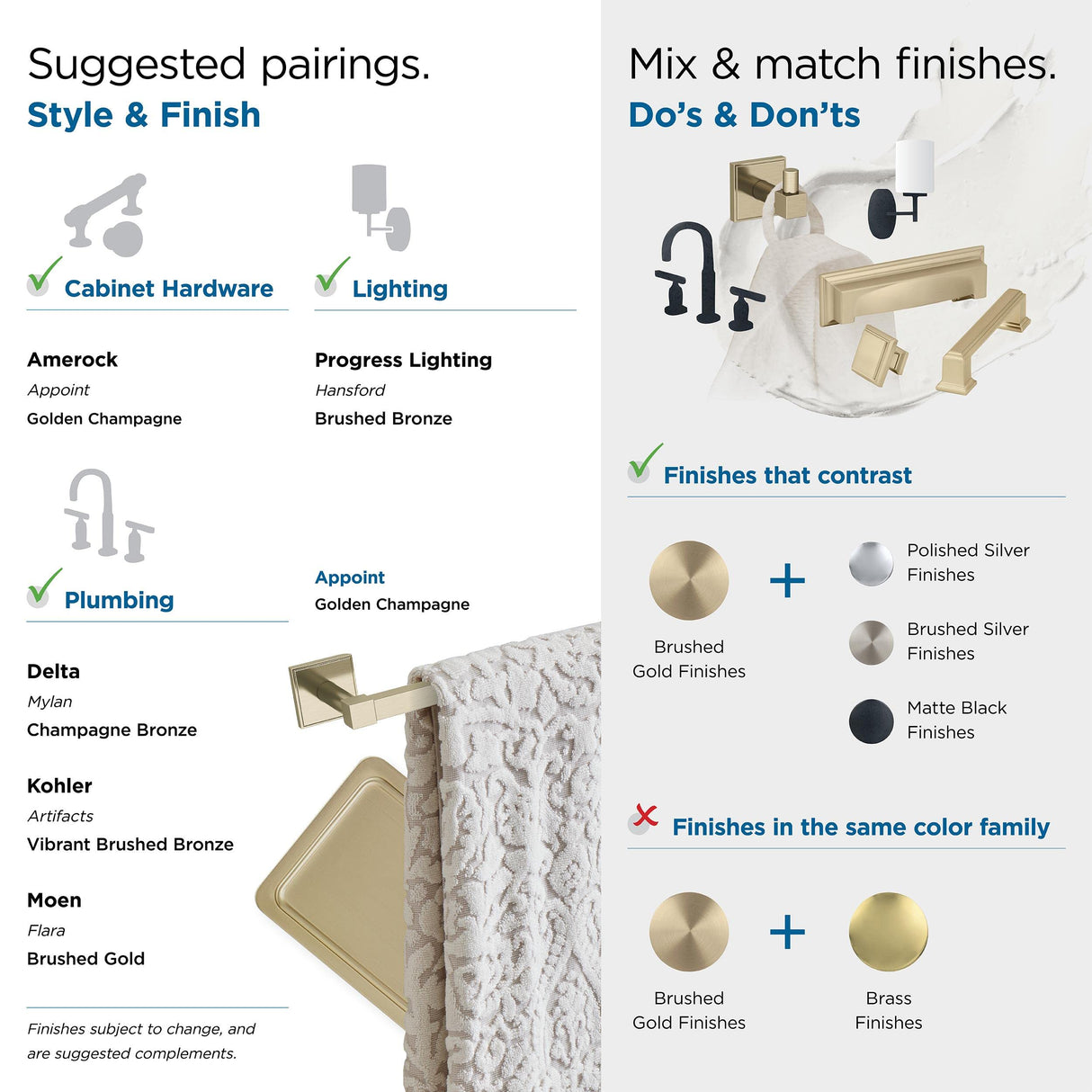 Amerock BH36071BBZ Golden Champagne Single Post Toilet Paper Holder 7-1/16 in. (179 mm) Length Toilet Tissue Holder Appoint Bath Tissue Holder Bathroom Hardware Bath Accessories