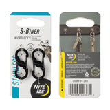 Nite Ize S-Biner MicroLock Aluminum, Locking Keychain Carabiner, 5 Pack, Assorted Colors