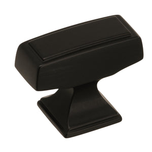 Amerock Cabinet Knob Black Bronze 1-1/2 inch (38 mm) Length Mulholland 1 Pack Drawer Knob Cabinet Hardware