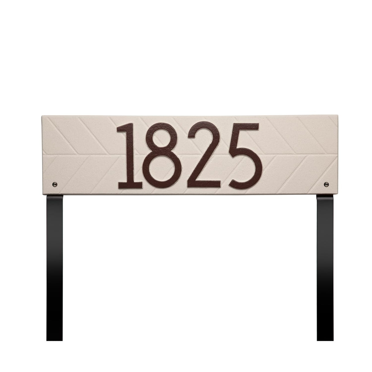 Whitehall 3909L1 - Herringbone Horizontal Plaque, Standard Lawn 1-line