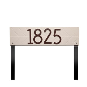 Whitehall 3909L1 - Herringbone Horizontal Plaque, Standard Lawn 1-line
