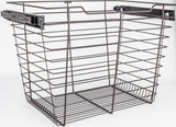 Hardware Resources POB1-142317CH Chrome Closet Pullout Basket with Slides 14"D x 23"W x 17"H
