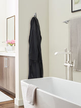 Amerock BH3604026 Chrome Single Robe Hook 3-7/16 in. (87 mm) Length Towel Holder St. Vincent Towel Hook for Bathroom Bathroom Hardware Bath Accessories