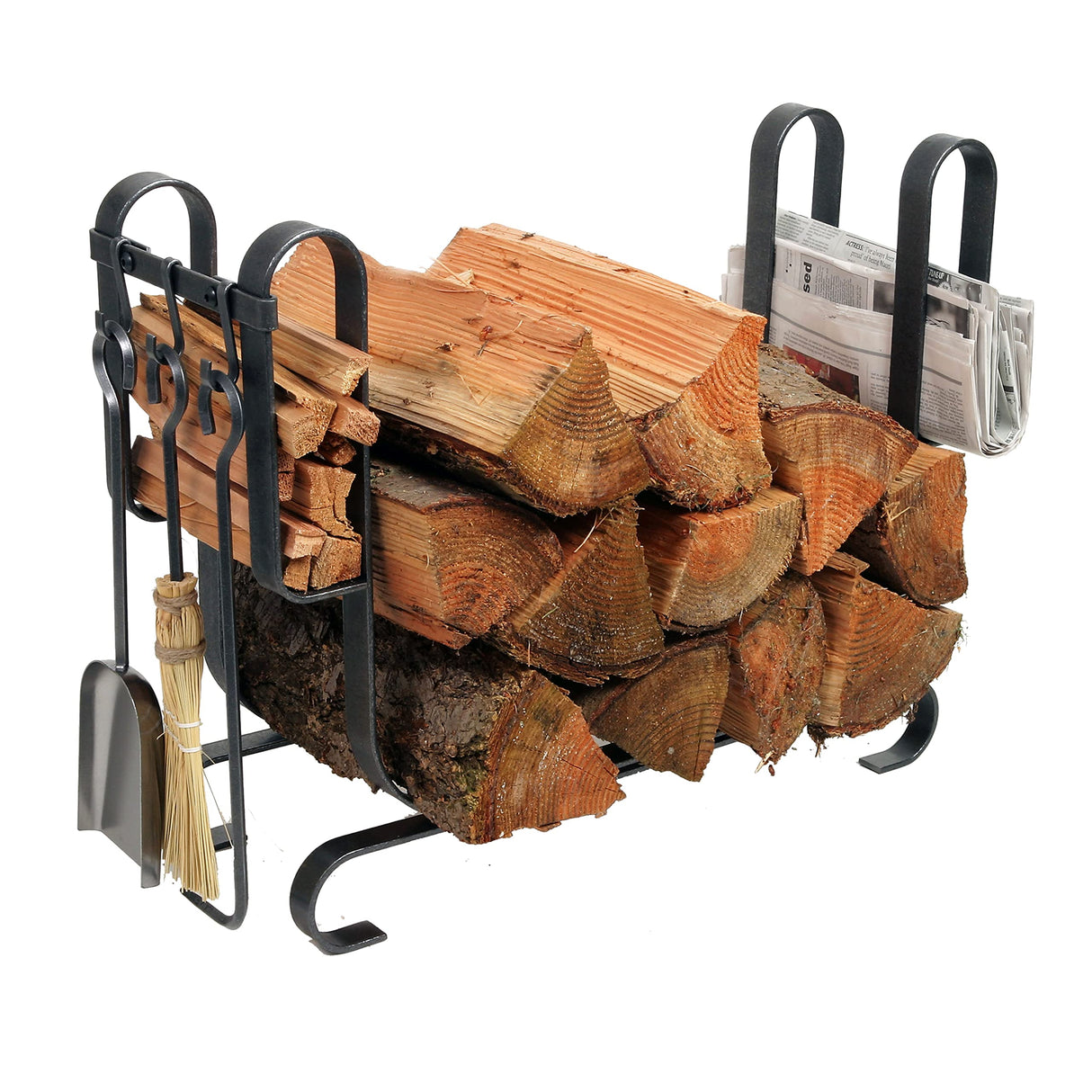 Enclume LR19AT HS Large Modern Fireplace Log Rack w/ 3 Tools HS
