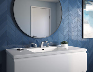 Gerber D304134 Chrome Lemora Two Handle Widespread Lavatory Faucet