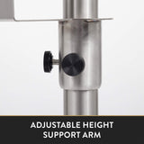John Boos SDS-SB-2 Commercial Adjustable Stainless Steel Hand Sanitizer Jug Dispenser Holder/Stand, Maximum Height 40"