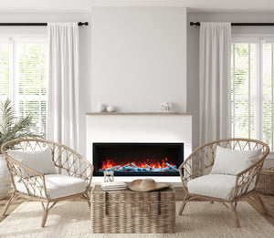 Amantii SYM-60-XT-BESPOKE Symmetry Xtra Tall Bespoke - 60" Indoor / Outdoor Electric Built In featuring, WiFi Compatibilty & Bluetooth Connectivity, MultiFunction Remote, and a Selection of Media Options