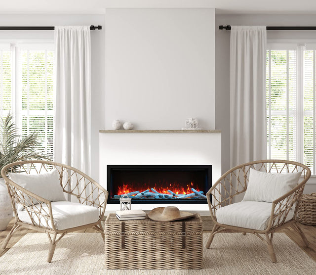 Amantii SYM-60-XT-BESPOKE Symmetry Xtra Tall Bespoke - 60" Indoor / Outdoor Electric Built In featuring, WiFi Compatibilty & Bluetooth Connectivity, MultiFunction Remote, and a Selection of Media Options