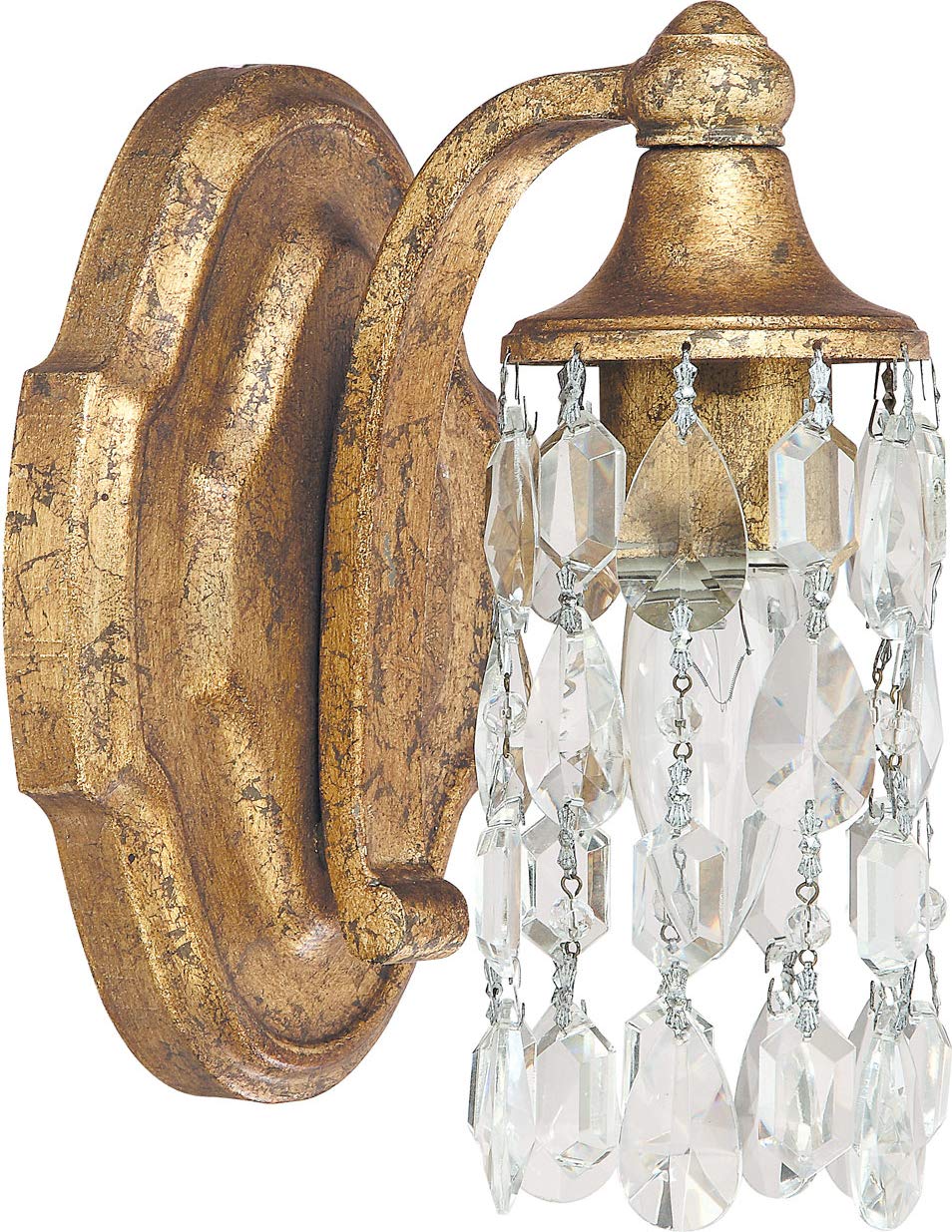 Capital Lighting 8521AG-CR Blakely 1 Light Sconce Antique Gold