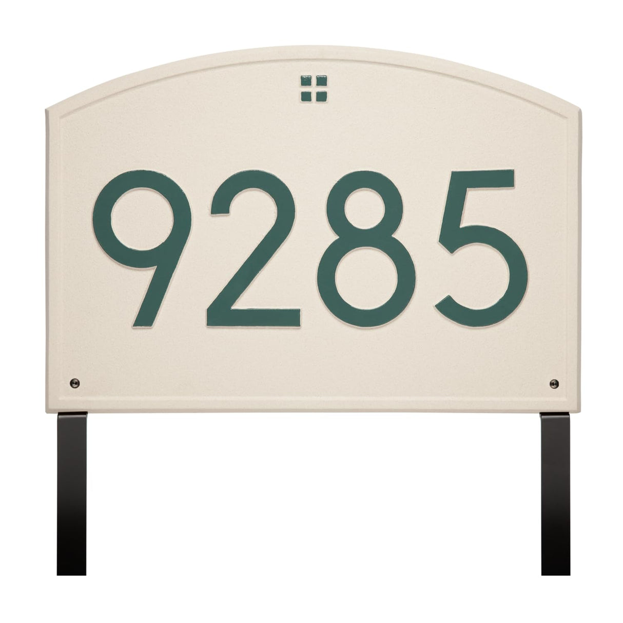 Whitehall 3908L4 - Cape Charles Modern Font Plaque, Estate Lawn 1-line