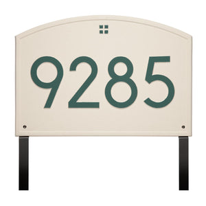 Whitehall 3908L4 - Cape Charles Modern Font Plaque, Estate Lawn 1-line