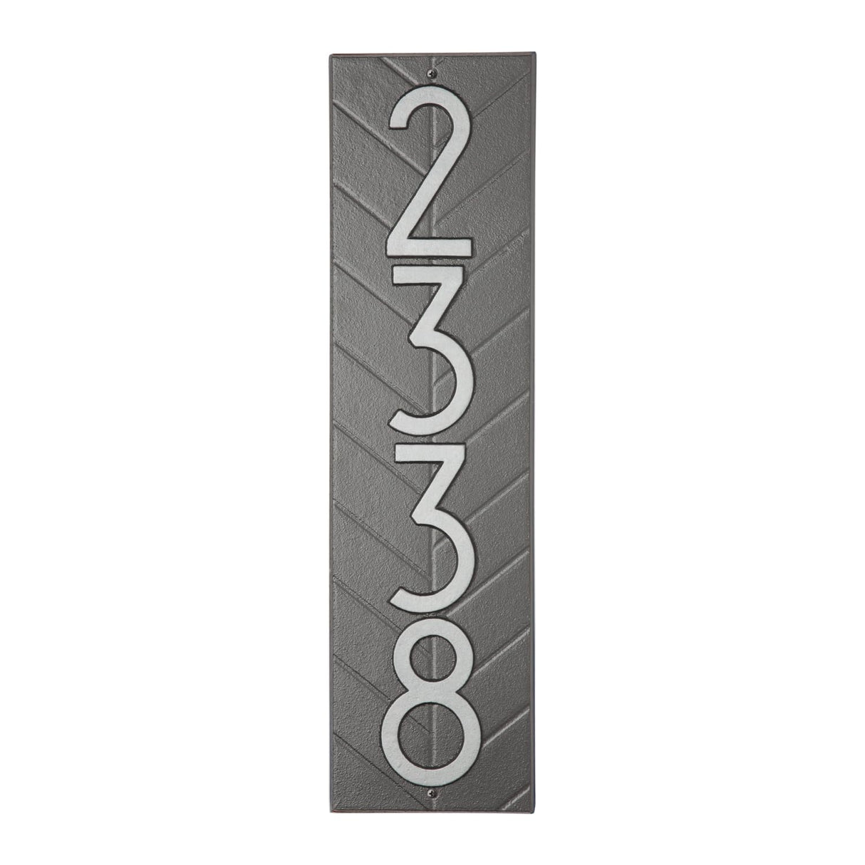 Whitehall 3868PS - Modern Herringbone Vertical Plaque, Standard Wall 1-line