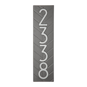 Whitehall 3868PS - Modern Herringbone Vertical Plaque, Standard Wall 1-line