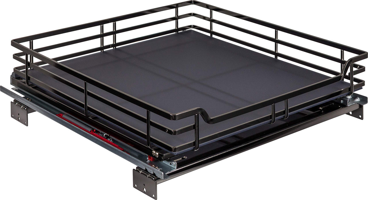 Hardware Resources SWS-WB213BN 21" Black Nickel STORAGE WITH STYLE® Metal Soft-close Pullout Basket