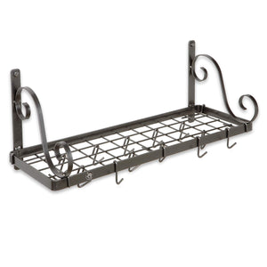 Enclume DR3 HS Decor 26" Bookshelf Wall Rack w/ 12 Hooks HS