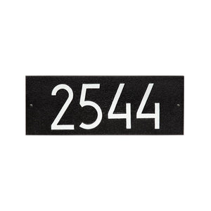 Whitehall 3903BW - Mid-Century Modern Rectangle Plaque, Standard Wall 1-line