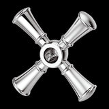 Tisbury Single Cross Handle for Slide Bar Kit in Polished Chrome