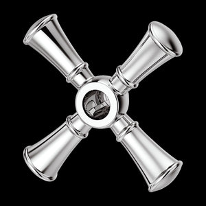 Tisbury Single Cross Handle for Slide Bar Kit in Polished Chrome