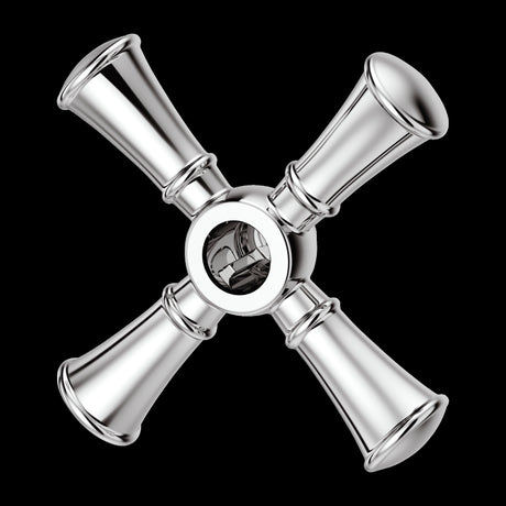 Tisbury Single Cross Handle for Slide Bar Kit in Polished Chrome