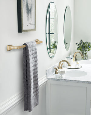 Amerock BH36014CZ Champagne Bronze Towel Bar 24 in (610 mm) Towel Rack Highland Ridge Bathroom Towel Holder Bathroom Hardware Bath Accessories