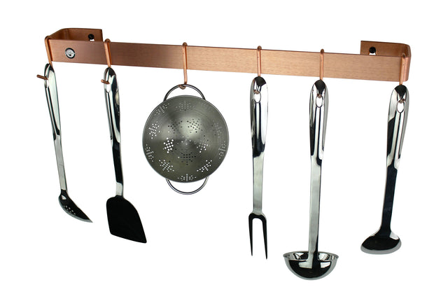 Enclume WR3 SCP 36" Classic Wall Rack Utensil Bar w/ 6 Hooks SCP