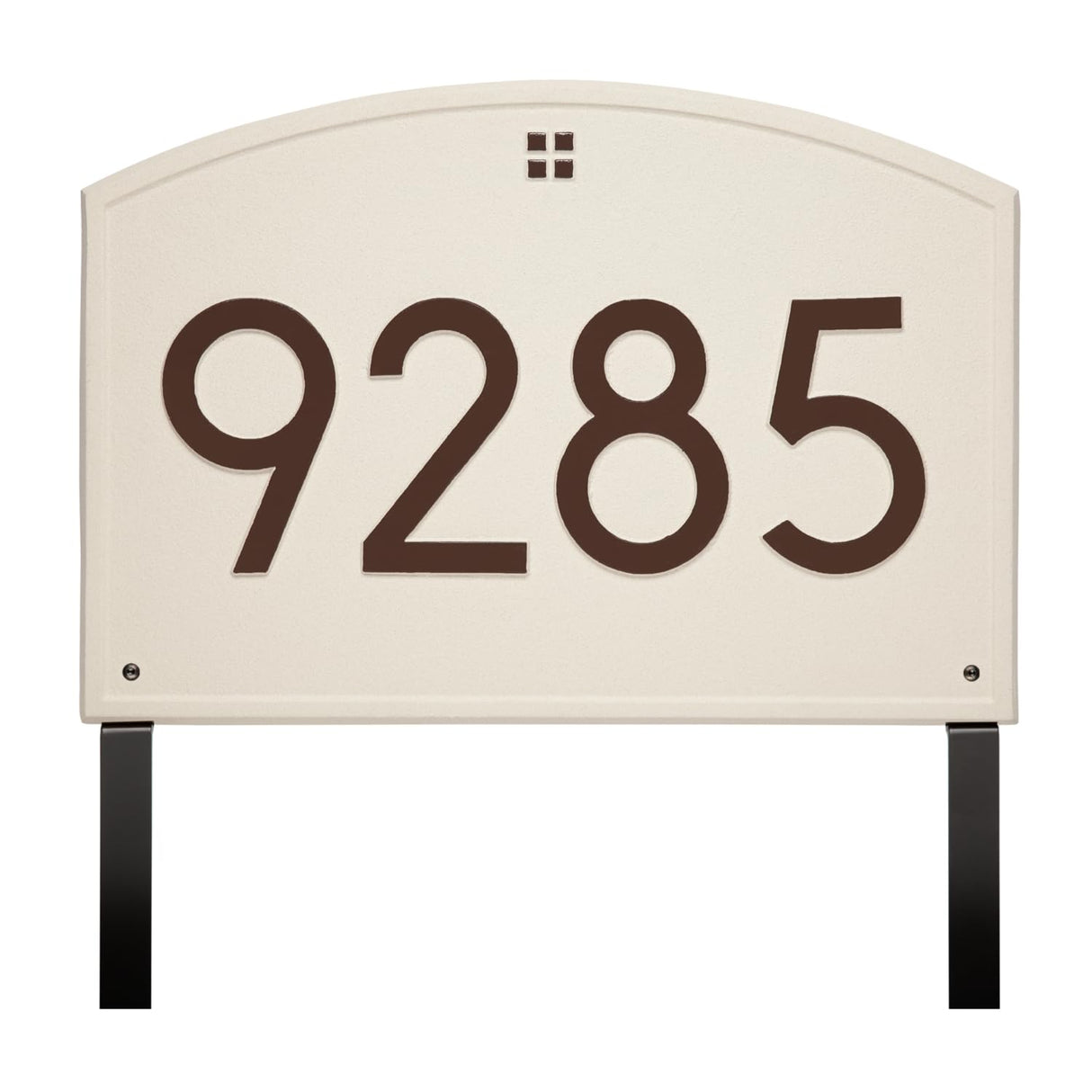 Whitehall 3908L1 - Cape Charles Modern Font Plaque, Estate Lawn 1-line