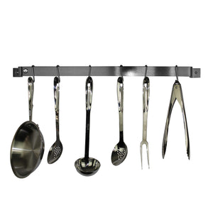 Enclume OWR2 SS 30" Easy Mount Wall Rack w/ 6 Hooks SS
