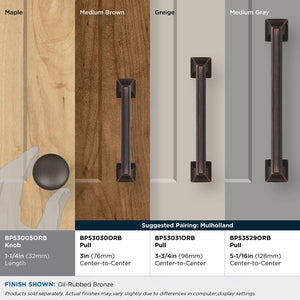 Amerock Cabinet Knob Oil Rubbed Bronze 1-1/4 inch (32 mm) Diameter Edona 10 Pack Drawer Knob Cabinet Hardware
