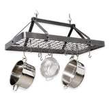 Enclume PR34 HS Carnival Rectangle Ceiling Pot Rack w/ 18 Hooks HS