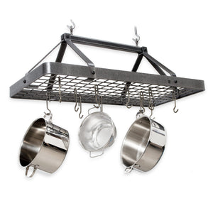 Enclume PR34 HS Carnival Rectangle Ceiling Pot Rack w/ 18 Hooks HS