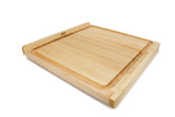 John Boos KNEB24S Maple Wood Cutting Board for Kitchen Prep, 23.75" x 23.75", 1.25 Inch Thick, Edge Grain Reversible Charcuterie Block with Juice Groove 23.75X23.75 MPL-EDGE GR-KNEAD BRD-